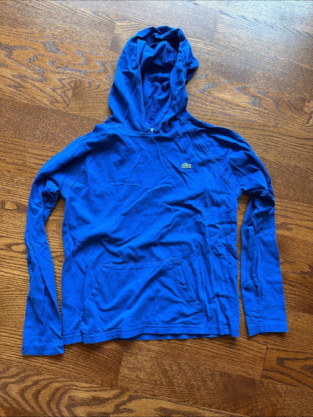 Lacoste Royal Blue Hooded Long-Sleeve Pullover